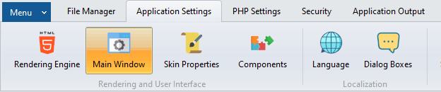 Ribbons interface