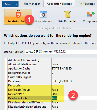 Enable Developer Tools